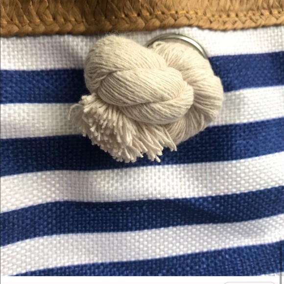 LAST 2 • NAVY & WHITE STRIPE NAUTICAL BAG - Picture 5 of 5